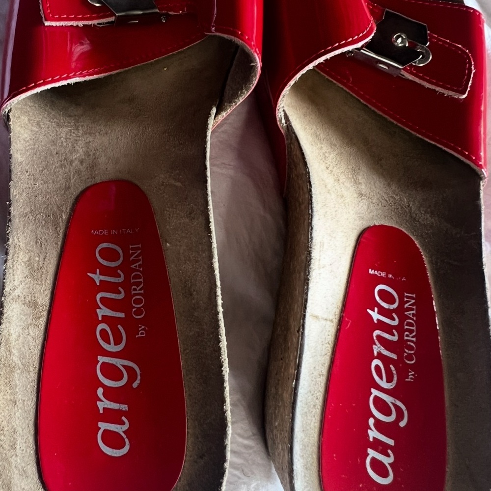 Cordani Red Mules Comfortable Slip-On Shoes